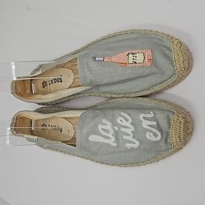 Soludos La Vie En Rose Smoking Slipper Espadrilles Size 6.5